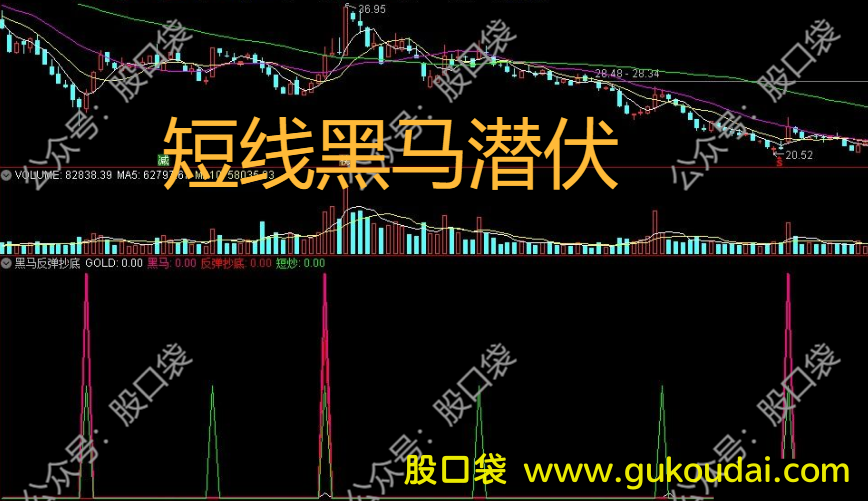 [副图]通达信短线黑马潜伏抄底指标 附公式源码 效果图